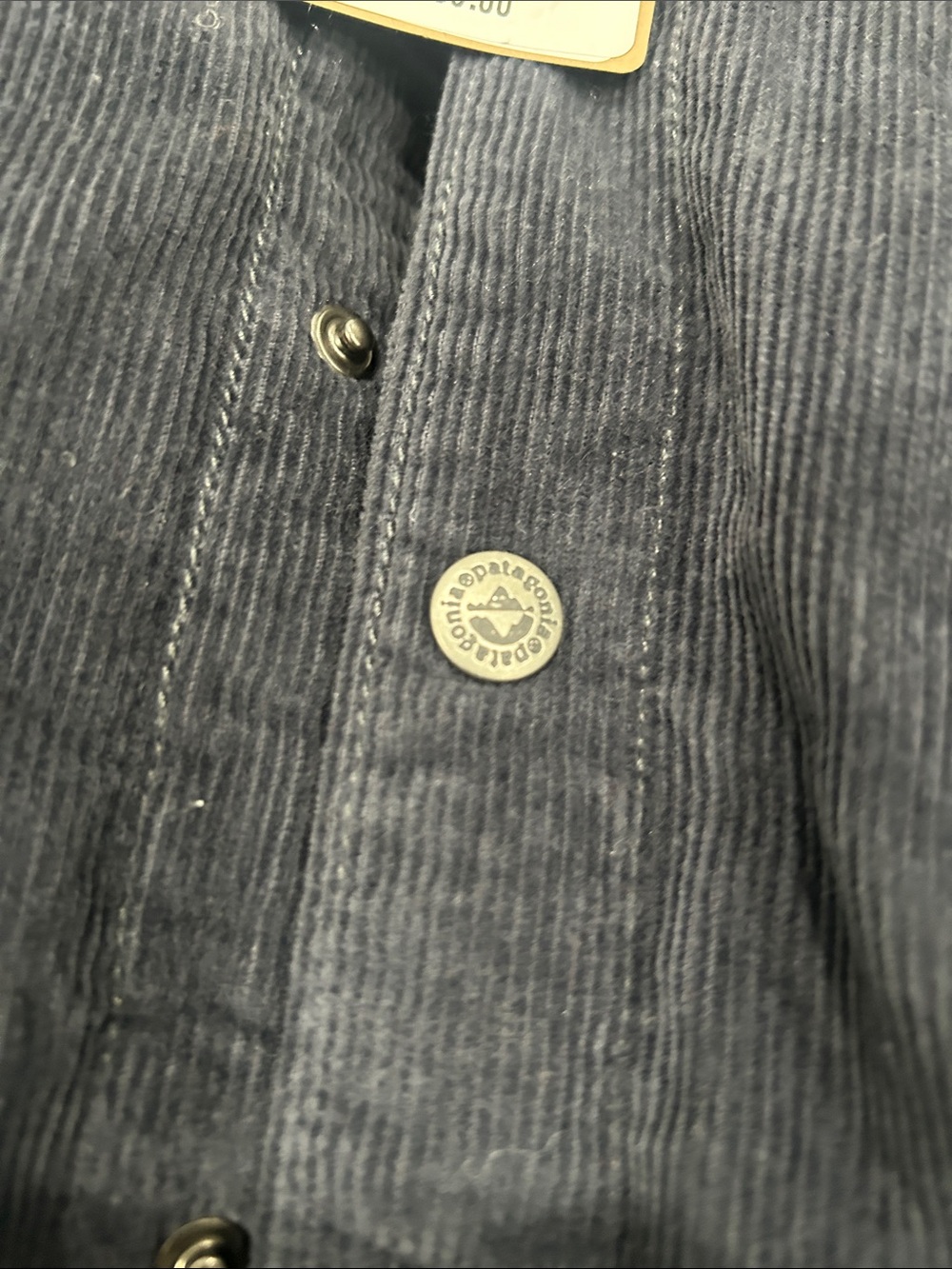 Patagonia Dark Blue Corduroy Sherpa-Lined Jacket - Picture 3 of 3